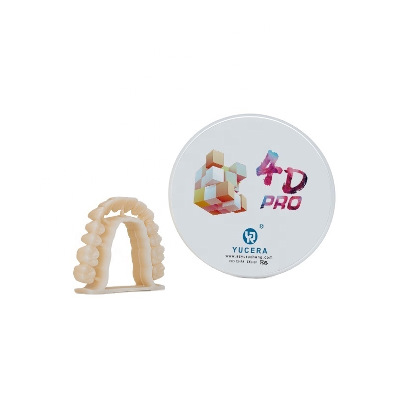 YRC 4D PRO Wielowarstwowe bloki z cyrkonii do frezowania stomatologicznego CAD CAM A2-D4 BL1-BL4