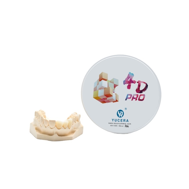 YRC 4D PRO Wielowarstwowe bloki z cyrkonii do frezowania stomatologicznego CAD CAM A2-D4 BL1-BL4