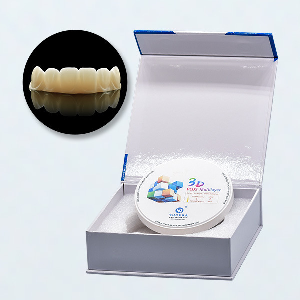 Jelly Teeth Multilayer Translucent 3D Multilayer Plus Zirconia Blocks for Dental Cad Cam Dental Milling Machine