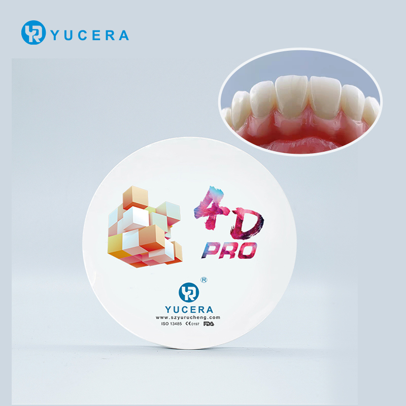 Yucera Affordable 4D Zirconia Blocks Multi-layer Translucent HT Material for Dental Milling Machines & Labs