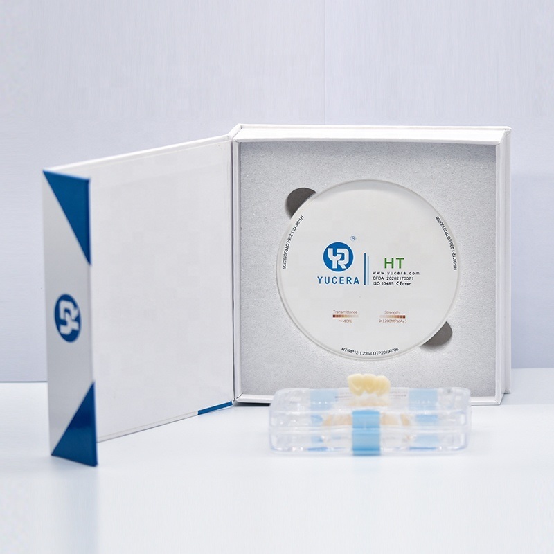 YUCERA HT 98mm/open  HT White Dental Zirconium Oxide Ceramic Dental Zirconia Blocks