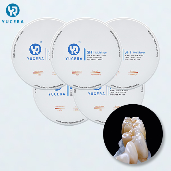 Dental Material 98mm Open System  ST Multilayer Zirconia Blank Zirconia Blocks