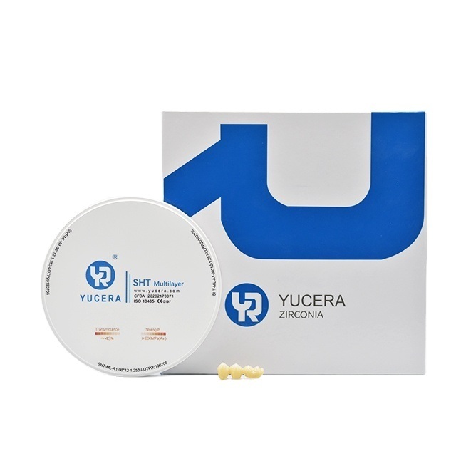 Wholesale Price Yucera SHT Multilayer Zirconia Blocks Dental Lab Zirconia Block of Denture