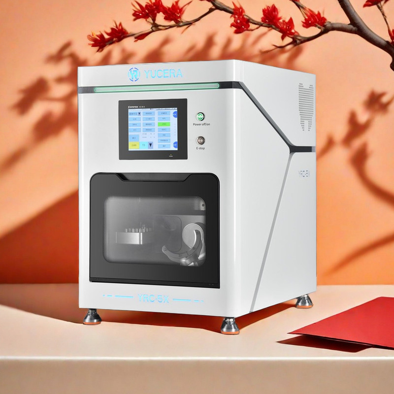 Yucera Stołowa Dentystyczna Frezarka CNC CAD CAM 5-osiowa Cyrkonowa Metalowa Narzędzia Laboratoryjne Chiny OEM