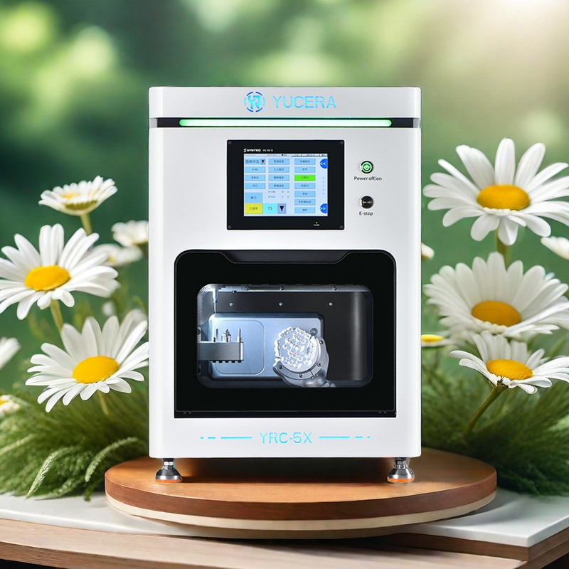 Yucera Compact Mini CNC Frezarka Dentalna 5-osiowa CAD CAM do produkcji koron z cyrkonu i metalu