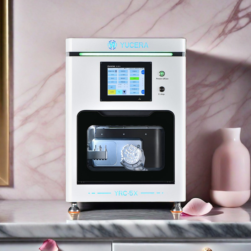Yucera Compact Dental Lab Equipment 5 Axis CAD/CAM Milling Machine for Small Crowns & Bridges Production