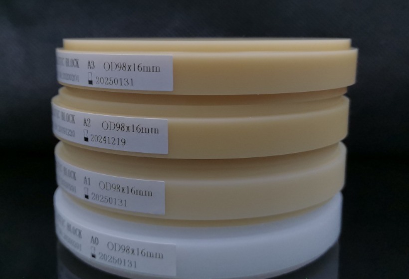 Yucera Pmma Multilayer  98mm Dental Materials Products  CAD CAM Pmma Disc