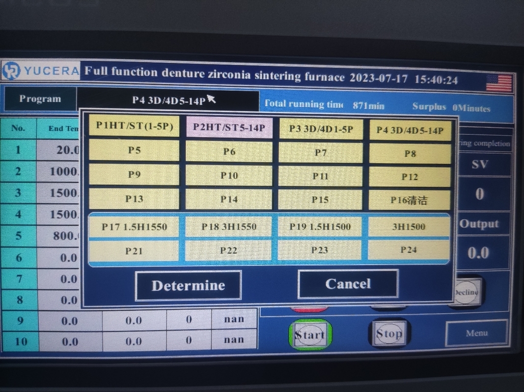 Najlepsza cena YUCERA F10+ Piec do spiekania tlenku cyrkonu Piekarnik do spiekania Sprzęt laboratoryjny dla laboratoriów dentystycznych