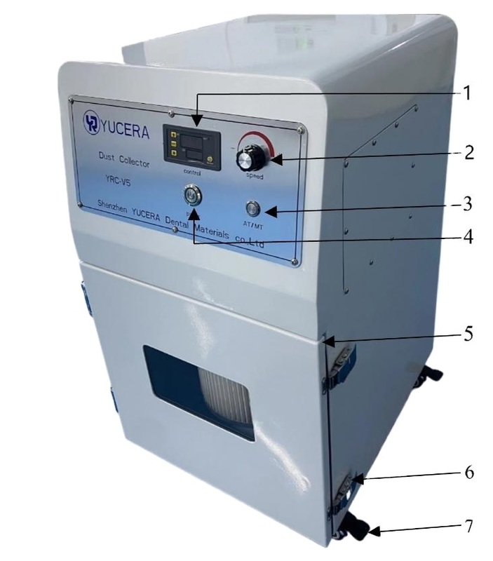 YRC-V5 Odkurzacz dentystyczny CAD CAM Przenośny odkurzacz do frezarki CNC do laboratorium dentystycznego