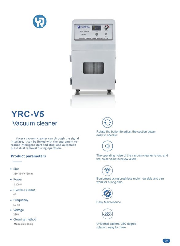 Odkurzacz próżniowy YUCERA YRC-V5, przenośny odkurzacz dentystyczny do frezarki CNC do laboratorium dentystycznego