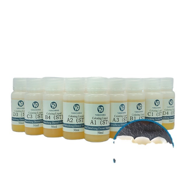 Yucera 18-kolorowa Smile Solutions Ceramiczna Zirconia Staining Naturalny Blask dla Tworzenia w Laboratorium Dentystycznym