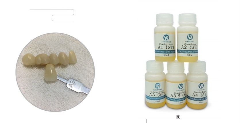 Yucera Dental Lab 18-kolorowe rozwiązania uśmiechu Ceramiczne Zirconia Barwienie Naturalny blask dla Kreacji Laboratorium Dentystycznego
