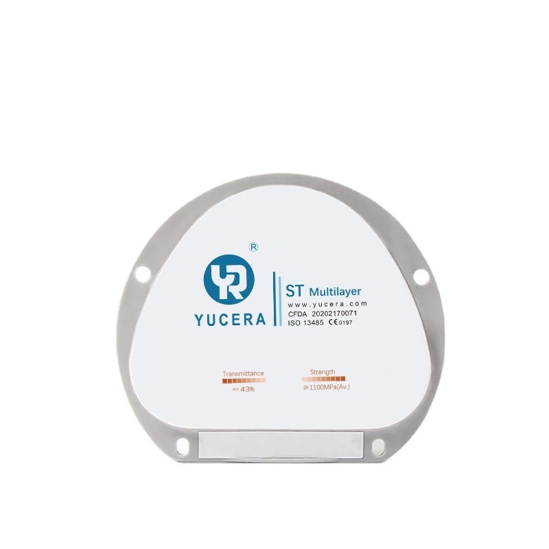 Bloki z tlenku cyrkonu Yucera ST Multilayer - Wysokowydajne rozwiązanie dla zastosowań dentystycznych CAD/CAM