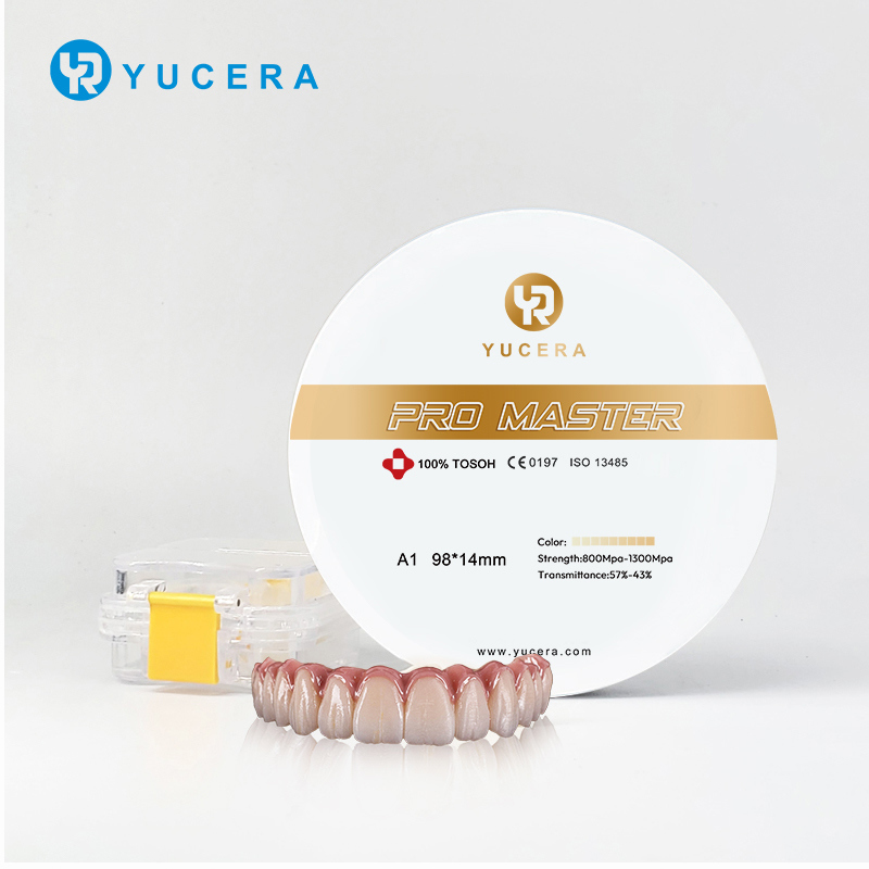 Yucera Pro Master A1/A2/A3 Zirconia Block Dental Ceramic CAD/CAM Customized