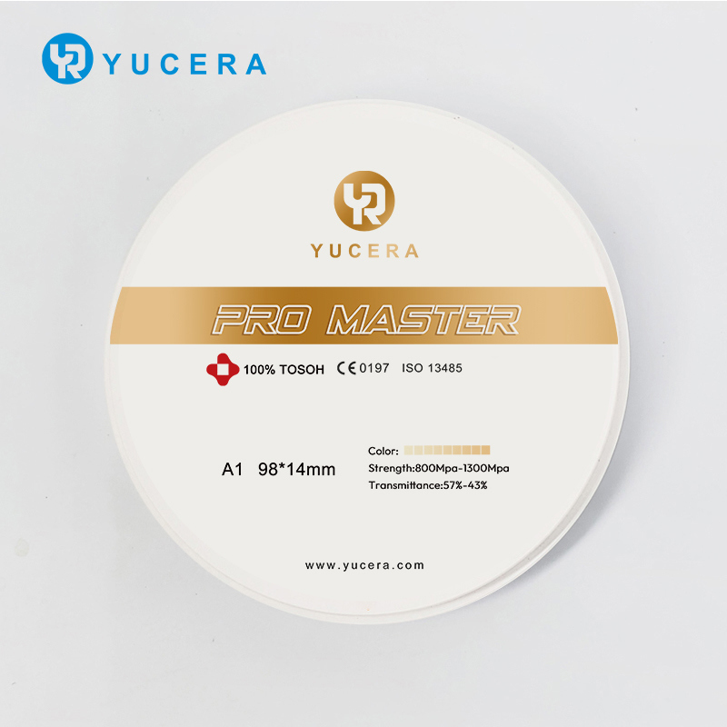 Yucera Pro Master A1/A2/A3 Wielowarstwowe Bloki Cyrkonu do Koron i Mostów w Laboratorium Dentystycznym